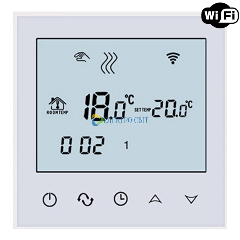 Терморегулятор Ecoset BHT 321 WiFi з датчиком температури 3м